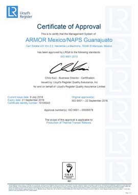 Planta de ribbons certificada